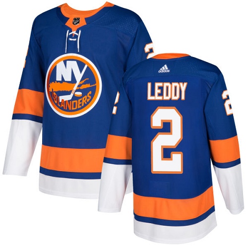 Adidas Men NEW York Islanders 2 Nick Leddy Royal Blue Home Authentic Stitched NHL Jersey